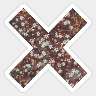 White Flower X Sticker